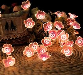 Vicloon LED Lichterkette Kirschblüten, 2M
