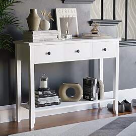 Vida Designs Windsor Konsolentisch, 3 Schubladen,