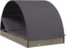 vidaXL 2-Personen Sonnenliege, Gartenliege