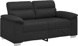 vidaXL 2-Sitzer-Sofa Schwarz 160x81x84 cm