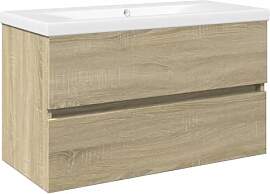 vidaXL 2-TLG. Badmöbel-Set Keramik und