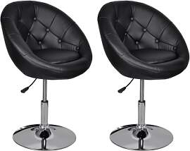 vidaXL 2 x Barhocker Chesterfield Lounge Sessel