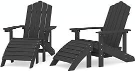 vidaXL 2X Adirondack Gartenstuhl Gartenmöbel