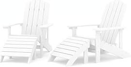 vidaXL 2X Adirondack Gartenstuhl Gartenmöbel