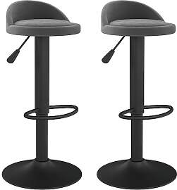 vidaXL 2X Barhocker Drehbar Höhenverstellbar