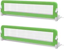 vidaXL 2X Bettschutzgitter Grün 150cm Bettgitter