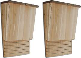 vidaXL 2x Holz Fledermauskasten Fledermaushaus