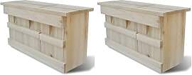 vidaXL 2X Holz Spatzenhaus Kolonienbrüter