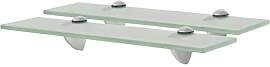 vidaXL 2X Regal Schwebend Wandregal Glasregal