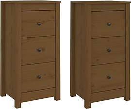 vidaXL 2X Sideboard mit Schubladen Kommode