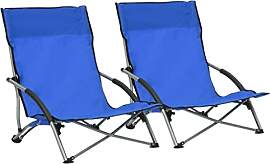 vidaXL 2X Strandstuhl Klappbar Gartenstuhl