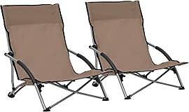 vidaXL 2X Strandstuhl Klappbar Gartenstuhl