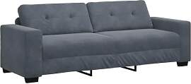 vidaXL 3-Sitzer-Sofa Dunkelgrau 220x78x80 cm Samt