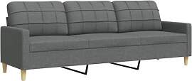 vidaXL 3 Sitzer Sofa, Polstersofa Couch mit