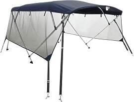 vidaXL 4 Bow Bimini Top mit Mesh-Seitenteilen,