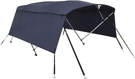 vidaXL 4 Bow Bimini Top mit Seitenteilen,