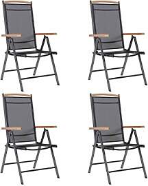 vidaXL 4X Gartenstuhl Alu Klappstuhl Campingstuhl