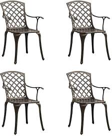 vidaXL 4X Gartenstuhl Gartensessel Essstuhl Stuhl