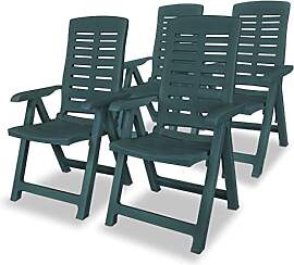 vidaXL 4X Gartenstuhl Verstellbar