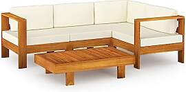 vidaXL 5-TLG. Garten-Lounge-Set mit Kissen 100x60