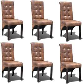 vidaXL 6X Stuhl Kunstleder Esszimmerstuhl