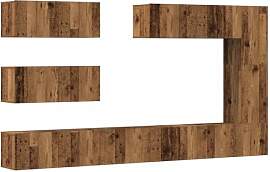 vidaXL 7-TLG. TV-Schrank-Set Wandmontage