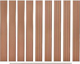 vidaXL 9x Ersatz Zaunbrett WPC 170cm Steckzaun