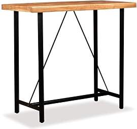 vidaXL Akazie Massiv Bartisch 120x60x107cm