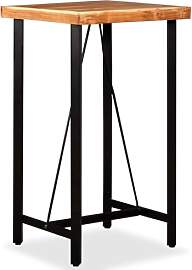 vidaXL Akazie Massiv Bartisch 60x60x107cm