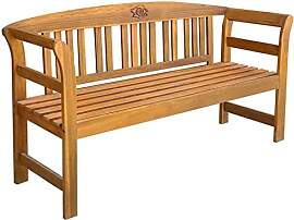 vidaXL Akazienholz Massiv Gartenbank 157cm