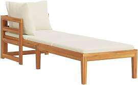 vidaXL Akazienholz Massiv Sonnenliege mit 1