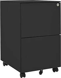 vidaXL Aktenschrank mit Rollen Rollcontainer