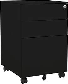 vidaXL Aktenschrank mit Rollen Rollcontainer