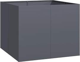 vidaXL Anthrazit Pflanzkübel 100x100x80 cm,