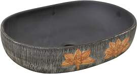 vidaXL Aufsatzwaschbecken, Oval Waschbecken mit