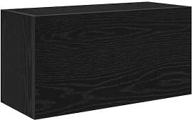 vidaXL Bad-Wandschrank Schwarz 60x25x30 cm