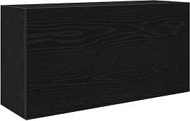 vidaXL Bad-Wandschrank Schwarz 80x25x40 cm
