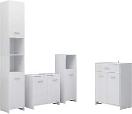 vidaXL Badmöbel Set 4-TLG. Badschrank