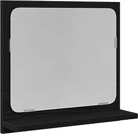 vidaXL Badspiegel Schwarz Eichen-Optik 40x10,5x37