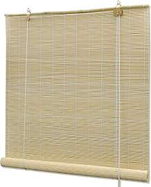 vidaXL Bambusrollo 140x220cm Natur Fensterrollo