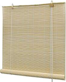 vidaXL Bambusrollo 150x160cm Natur Fensterrollo