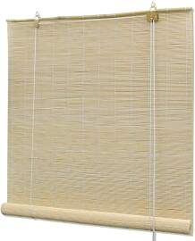 vidaXL Bambusrollo Natur 80x160 cm Holzrollo