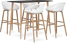 vidaXL Bar Set 5-TLG. Barhocker Bartisch Barstuhl