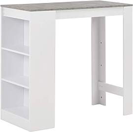 vidaXL Bartisch mit 3-stufigem Regal Bartresen