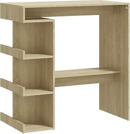 vidaXL Bartisch mit Regal Bartresen Stehtisch