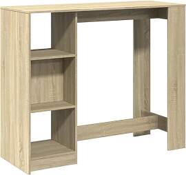 vidaXL Bartisch, Stehtisch mit Regal, Tresentisch