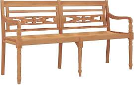 vidaXL Batavia Sitzbank Gartenbank Parkbank