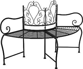 vidaXL Baumbank Gartenbank Parkbank Sitzbank