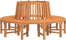 vidaXL Baumbank, Rund Sitzbank Bank, Wetterfest