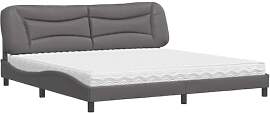 vidaXL Bett, Polsterbett mit Matratze Hvar für